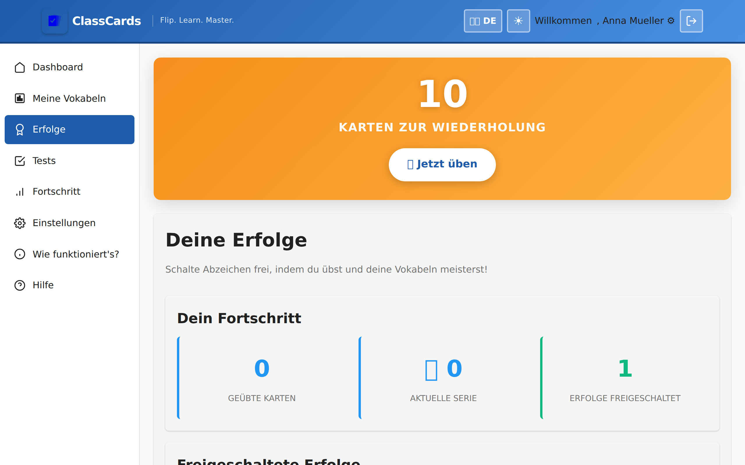 Progress & Achievements