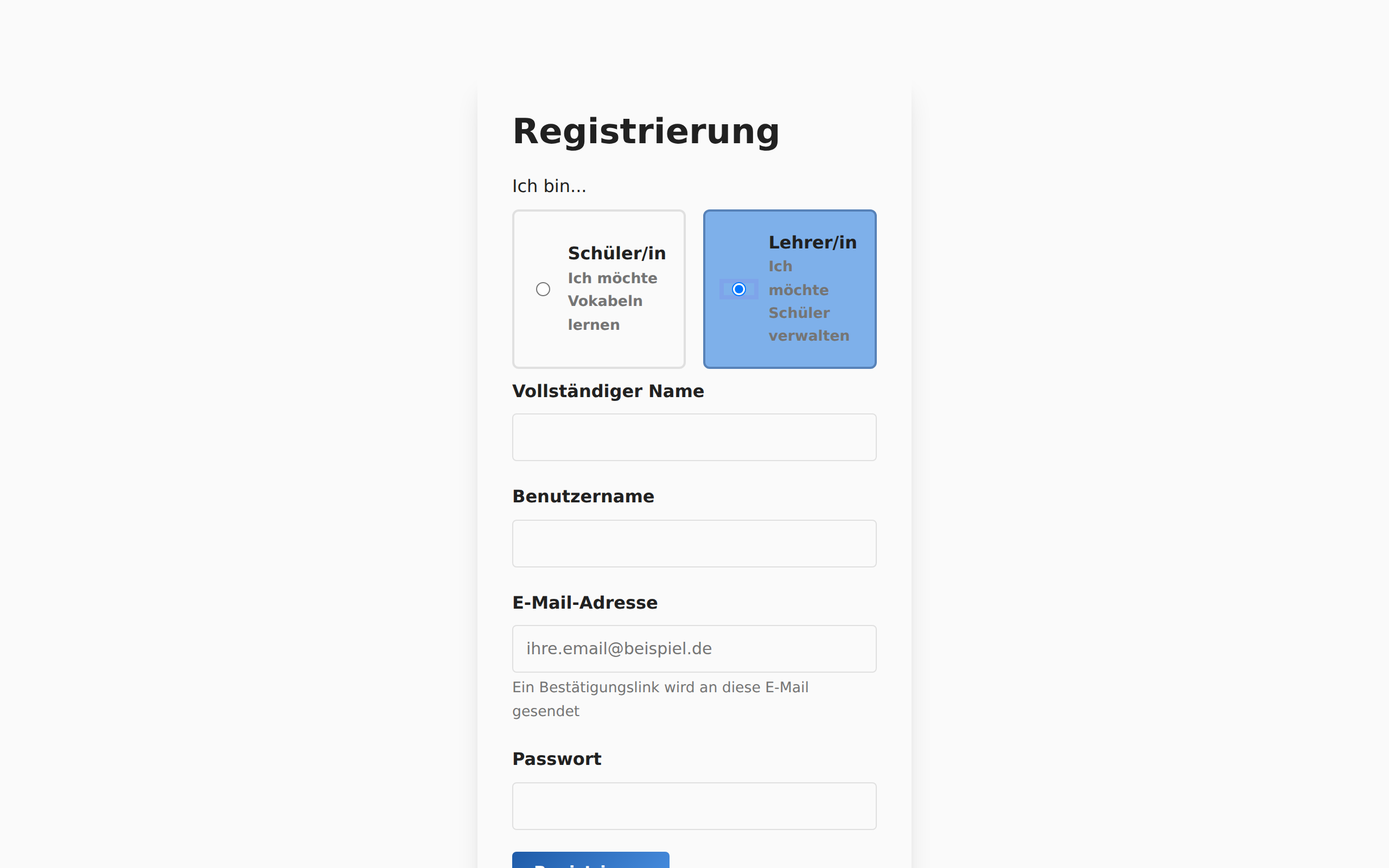 Registration Form